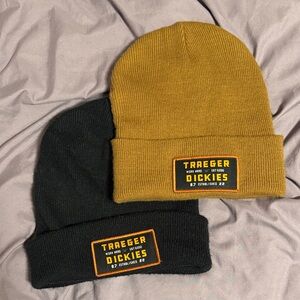Dickies Black and Brown Beanie Set of 2
